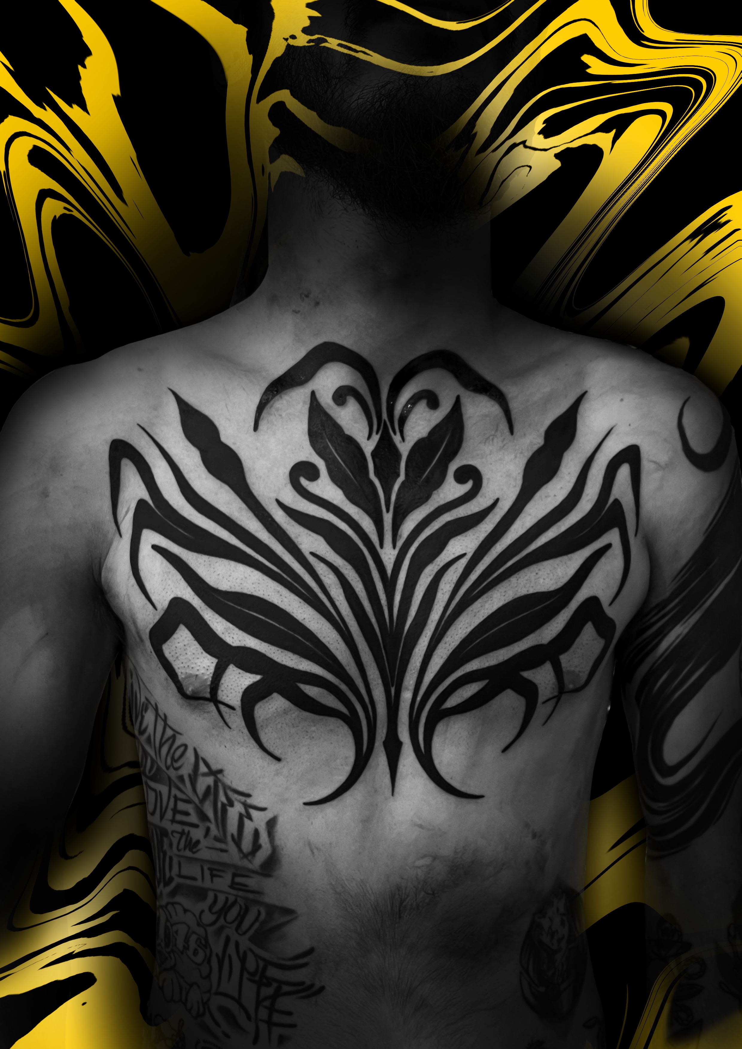 tribal neotribal blackwork